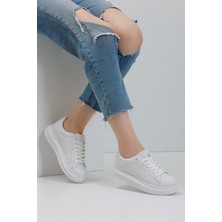 Eformoda Beyaz Kadın Sneaker 0156