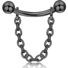 Takıconcept Çelik Kavisli Piercing Siyah