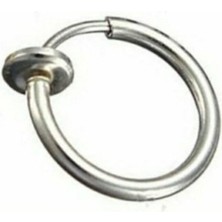 Takıconcept Cerrahi Çelik Deliksiz Fake Gümüş Küpe Piercing (Burun-Kulak-Dudak)
