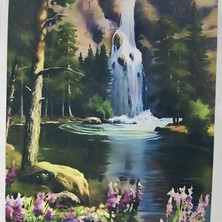 5d Yapışan Boncuk Goblen Mozaik Tablo Pano 40 x 50 cm 77074