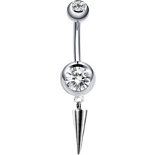 Takıconcept Cerrahi Çelik Mızrak Sallantılı Göbek Piercing