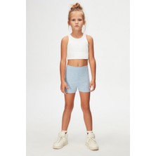 Mavi Melanj Basic Kız Çocuk Dans Şort