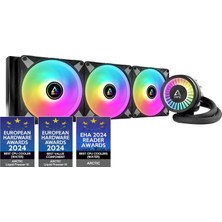 Liquid Freezer Iıı - 420 A-Rgb Intel/amd Uyumlu, 420MM Radyatörlü, 3X14CM P14 Pwm Fanlı, Sıvı Işlemci Soğutucu Siyah (AR-ACFRE00145A)