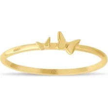 Safir Kuyumculuk Altın Kelebek Yüzük