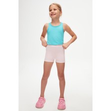 Uçuk pembe Basic Kız Çocuk Dans Şort