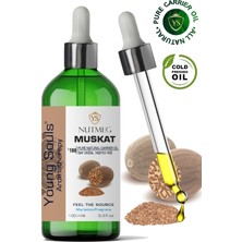 Young Souls Aromatherapy Nutmeg Carrier Oil Muskat Bitkisel Taşıyıcı Yağ 100 ml