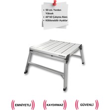 Endokon 60-60-50  cm Katlanır Alüminyum Iş Platformu