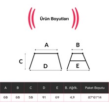 Endokon 60-60-50  cm Katlanır Alüminyum Iş Platformu