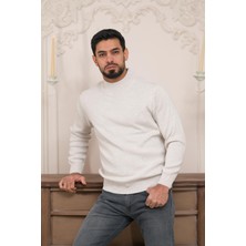 Woolen World Balıkçı Yaka Kalın Yünlü Erkek Triko Kazak