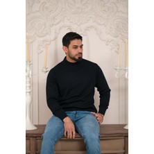 Woolen World Balıkçı Yaka Kalın Yünlü Erkek Triko Kazak