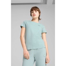 Puma ESS ELEVATED Tee Mint Kadın Kısa Kol T-Shirt