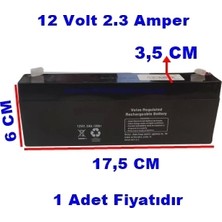 İTHAL  12V 2,3AH 12 Volt 2,3 Amper Kuru Bakımsız Akü Oyuncak Aküsü