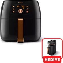 9000SERI Airfryer Xxl Smart Sensing Fritöz 7.3 L Kapasite Philips Türk Kahve Makinesi Hediye