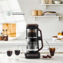Uzaktan Bağlantılı 4 In 1 Konuşan Otomatik Çay Makinesi Su Isıtıcı ve Filtre Kahve Makinesi