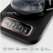 Uzaktan Bağlantılı 4 In 1 Konuşan Otomatik Çay Makinesi Su Isıtıcı ve Filtre Kahve Makinesi
