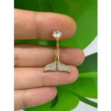 Ares Collection Cerrahi Çelik Balina Kuyruğu Göbek Piercingi