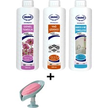 Genel Temizlik - Yağ Çözücü - Bahar Kokulu Banyo Wc Temizleyici  +  ( Sabunluk Hediye'li ) 105- 130