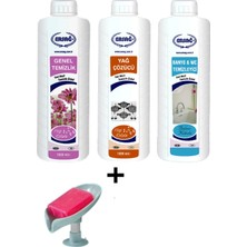 Genel Temizlik - Yağ Çözücü - Bahar Kokulu Banyo Wc Temizleyici  +  ( Sabunluk Hediye'li ) 105- 133