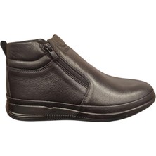 Pepita 4832 Kaymaz Çift Fermuar Yumuşak Deri Erkek Bot