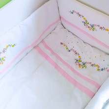 Kista Baby Bebek Uyku Seti Nevresim Takımı 60x120 Flower Pembe