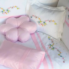 Kista Baby Bebek Uyku Seti Nevresim Takımı 60x120 Flower Pembe