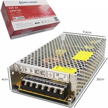 WP-2405M Metal Kasa Adaptör 24 Volt 5 Amper
