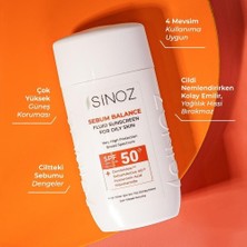 Sinoz S 50 Sebum Dengeleyici Aydınlatıcı Yüksek Koruma Yüz Güneş Kremi 50ML