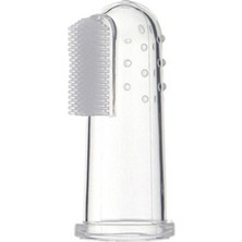 Smiley Baby Silikon Parmak Diş Fırçası 0-3 Yaş Şeffaf