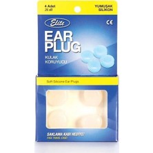 Elite Kulak Tıkacı Yumuşak Silikon 4'lü