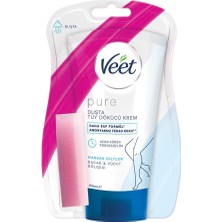 Veet Pure Hassas Ciltler İçin Duşta Tüy Dökücü Krem 150 ml Uzun Süreli Etki ve Ferah Koku