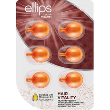 Ellips Canlandırıcı Saç Vitamini 6 Kapsül Isı Koruma Etkili Moroccanoil İçerikli