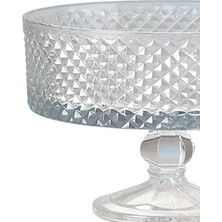 Paşabahçe Kesme Dekor Kristal 3 Boy Ayaklı Kase