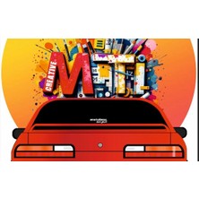 Sticker Mti Creative Ama Kafamız Nasıl Güzel Sticker Yazı Jdm Araba-Motosiklet Cam Etiket Sticker-Hologram Sticker