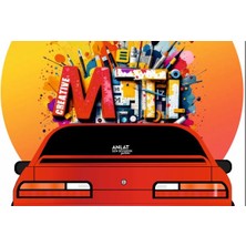 Sticker Mti Creative Anlat Sen Seversin Yalanı Sticker Yazı Jdm Araba-Motosiklet Cam Etiket Sticker-Hologram Sticker