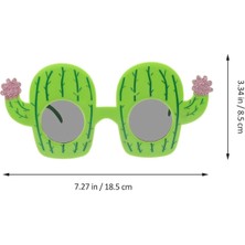 Populermarketim - Kaktüs Temalı Hawaii Yaz Partisi Gözlüğü 8.5X18.5 cm