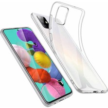 Samsung Galaxy A21S Kılıf Lüx Şeffaf Silikon Kılıf