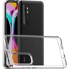 Xiaomi Mi Note 10 Lite Kılıf Lüx Şeffaf Silikon Kılıf - Şeffaf