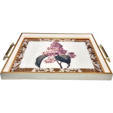 Yaren Style Miss Garden Kare Tepsi 49X30 cm