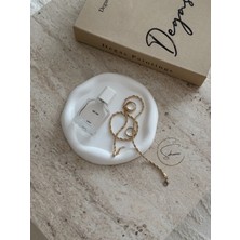 So Home Yuvarlak Bulut Dekoratif Tabak 20 cm