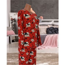 Sude Love Bear Süet Gawzera Pijama Takımı