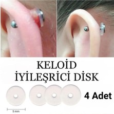 Takıconcept 4 Adet Bioplast Silikon Keloid Iyileştirici ve Önleyici Anti Hiperplazi Için Disk