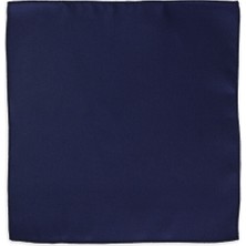 Hatemoğlu Lacivert Klasik Saten Cep Mendili