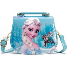 Mars Store1 Elsa Çocuk Omuz Çantası, Çıkarılabilir Omuz Askısı, Mavi (Yurt Dışından)