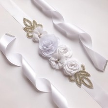 Lookloland Bayanlar Çiçek Kemer Yeni Moda Gül Inci Gelin Düğün Konfeksiyon Kemer Akşam Gelinlik Modelleri Bel Mühür Yüksek Kaliteli Kemer (Yurt Dışından)