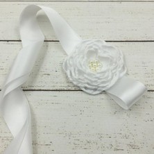 Lookloland Prenses Çiçek Kemer Inci Elbise Kemerleri Kadınlar Için Yetişkin Bayan Kız Kemer Çiçek Hairband Hamile Kadınlar Fotoğraf Aksesuarları Sahne (Yurt Dışından)
