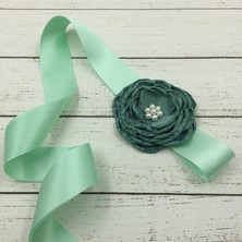 Lookloland Prenses Çiçek Kemer Inci Elbise Kemerleri Kadınlar Için Yetişkin Bayan Kız Kemer Çiçek Hairband Hamile Kadınlar Fotoğraf Aksesuarları Sahne (Yurt Dışından)
