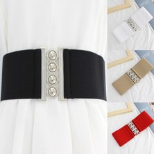 Lookloland Loveshopping* Moda Kadın Retro Kemer Elastik Kemer Elbise Aksesuarları Kızlar Bel Mühür (Yurt Dışından)