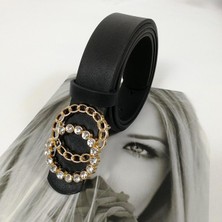 Lookloland Parlak Taklidi Kemer Bayan Kot Kemerler Kadınlar Için Yüksek Kaliteli Lüks Marka G Ceinture Femme Bel Strass Cinturon Mujer Kayış (Yurt Dışından)