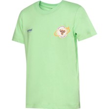 Hummel Hellen Erkek Çocuk Yeşil Yuvarlak Yaka Tişört