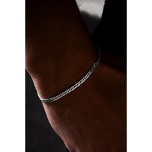 Ricco Jewellery 925 Ayar Gümüş Old Money Italyan Sık Gurmet Bileklik